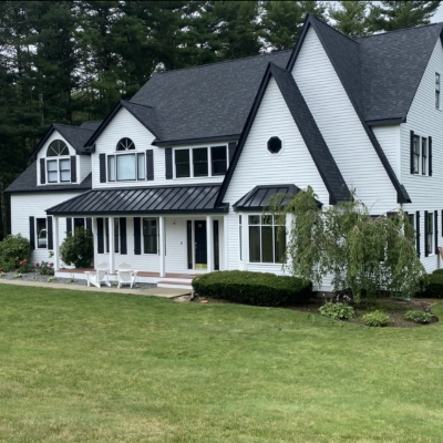 Coastal home exterior painting before and after transformation